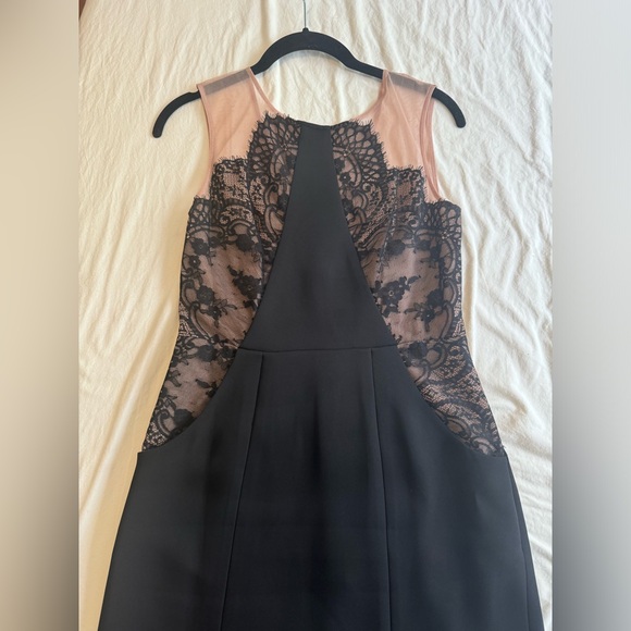 BCBG MaxAzaria sheer top and lace black gown Size 2 - Picture 5 of 11